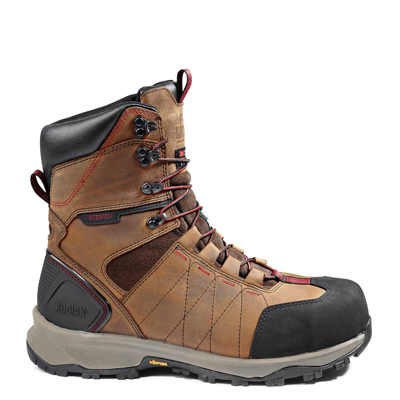 Botte de travail imperméable Kodiak Ice Conqueror de 8 po pour hommes avec embout en composite et Arctic Grip image number 0