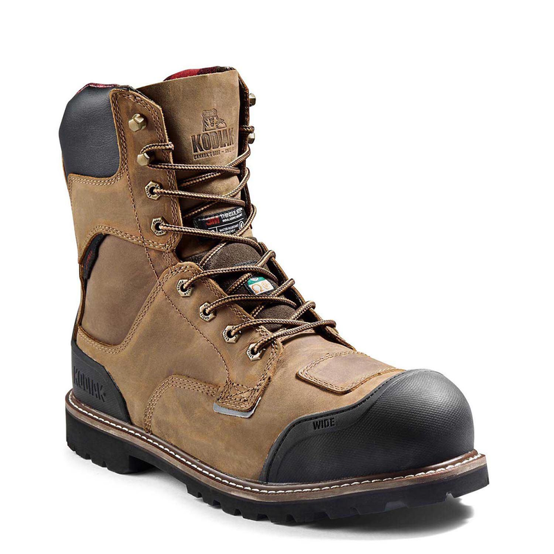 Men's Kodiak Generations Widebody 8" Waterproof Composite Toe Safety Work Boot image number 7