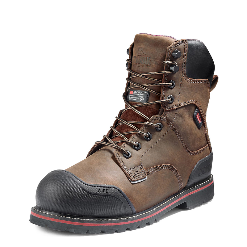 Men's Kodiak Widebody Warm 8" Composite Toe Winter Safety Work Boot image number 8