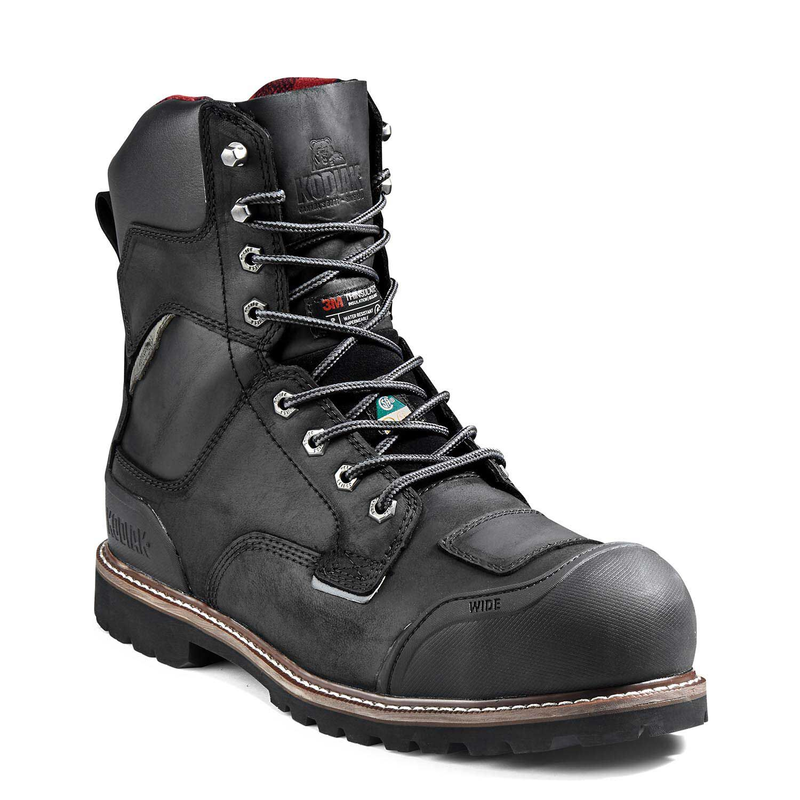 Men's Kodiak Generations Widebody 8" Waterproof Composite Toe Safety Work Boot image number 7