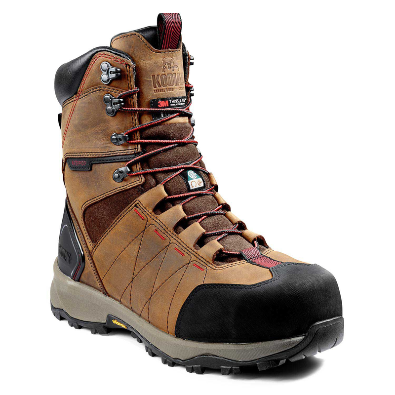 Men's Kodiak Ice Conqueror 8" Waterproof Composite Toe Winter Safety Work Boot image number 7