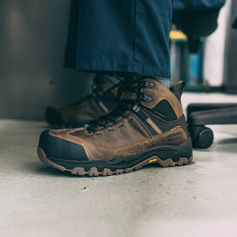 Men's Kodiak Quest Bound Mid Waterproof Composite Toe Hiker Safety Work Boot image number 9