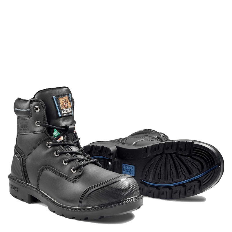 Blue steel toe boots top