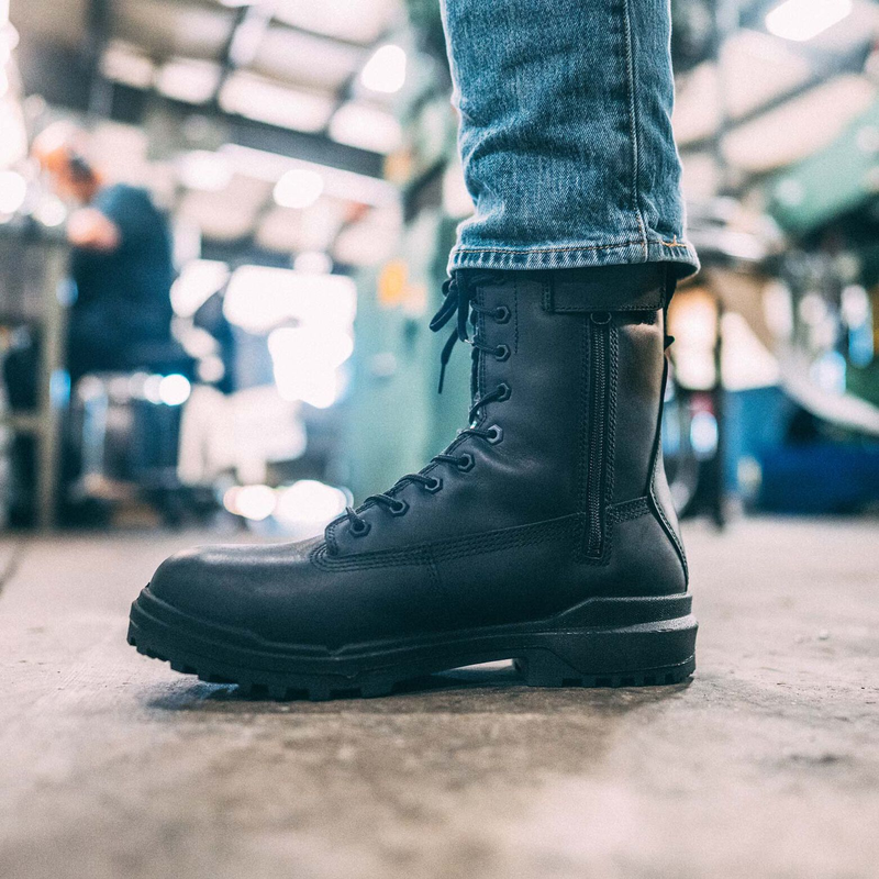 Zippered work boots 2025