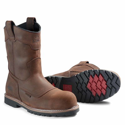 Men's Kodiak McKinney Wellington Waterproof Composite Toe Pull-On Safety Work Boot