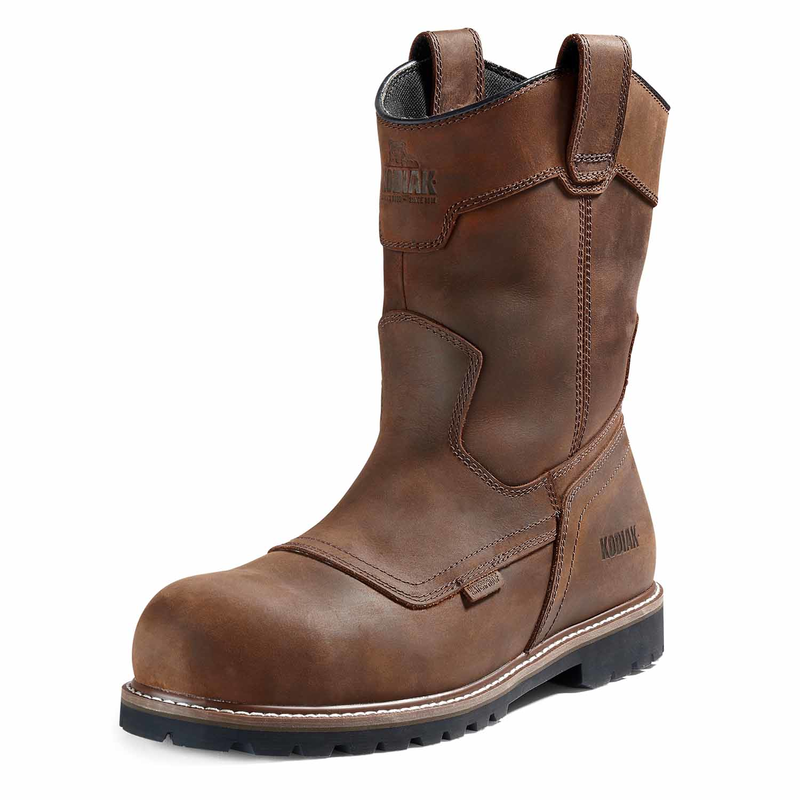 Men's Kodiak McKinney Wellington Waterproof Composite Toe Pull-On Safety Work Boot image number 8