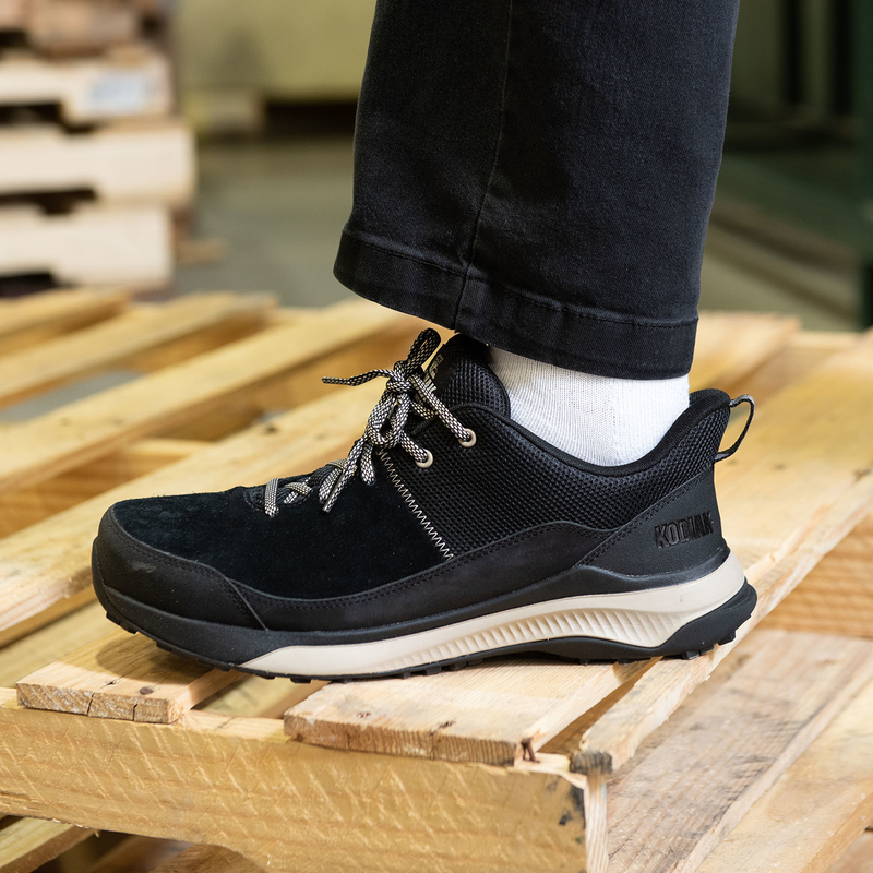Men's Kodiak Quicktrail Leather Low Nano Composite Toe Athletic Safety Work Shoe image number 11