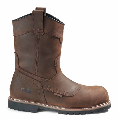 Botte de travail à enfiler imperméable Kodiak McKinney Wellington pour hommes avec embout en composite