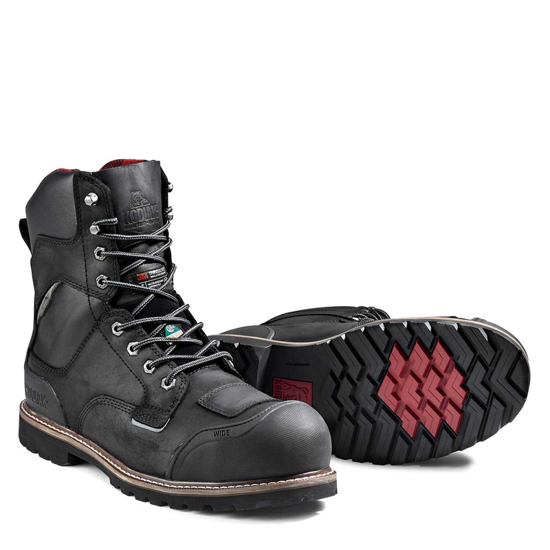 Botte de travail imperméable Kodiak Generations Widebody de 8 po pour hommes avec embout en composite image number 1