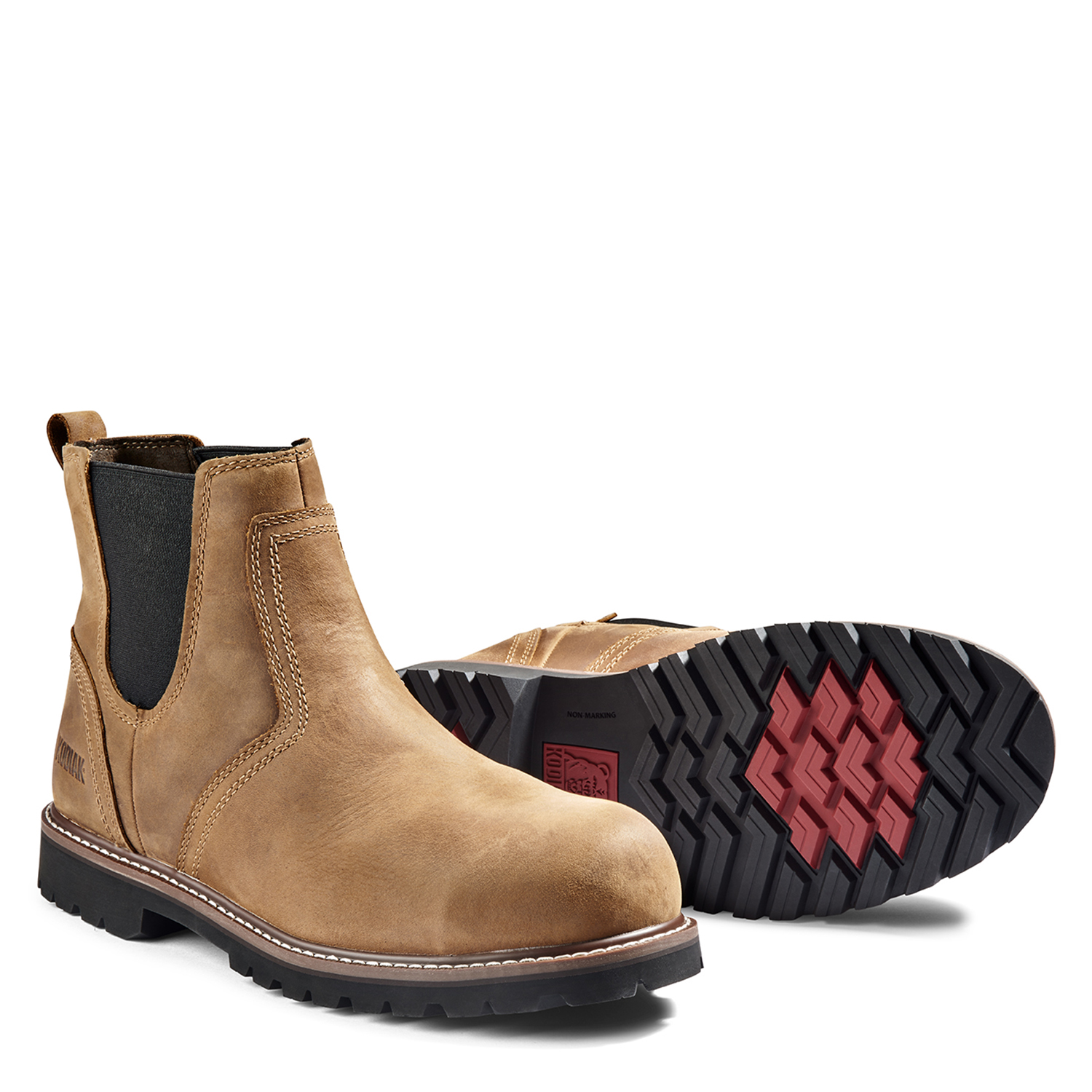 Kodiak Men's Heritage Work Boot Socks Multipack – Red, Cushioned & Breathable