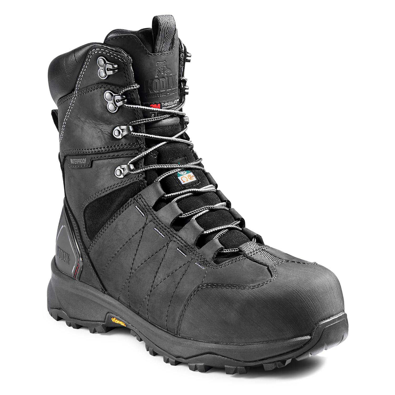 Men's Kodiak Ice Conqueror 8" Waterproof Composite Toe Winter Safety Work Boot image number 7