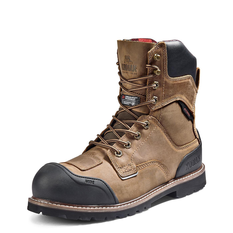 Men's Kodiak Generations Widebody 8" Waterproof Composite Toe Safety Work Boot image number 8