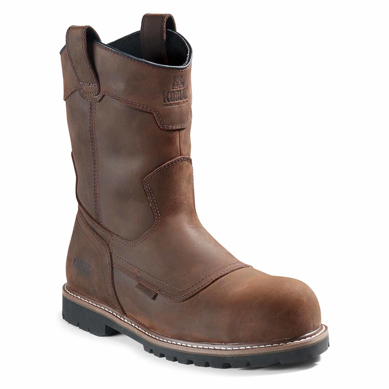 Men's Kodiak McKinney Wellington Waterproof Composite Toe Pull-On Safety Work Boot image number 7