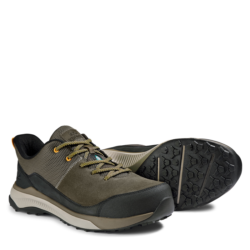 Men's Kodiak Quicktrail Leather Low Nano Composite Toe Athletic Safety Work Shoe image number 1